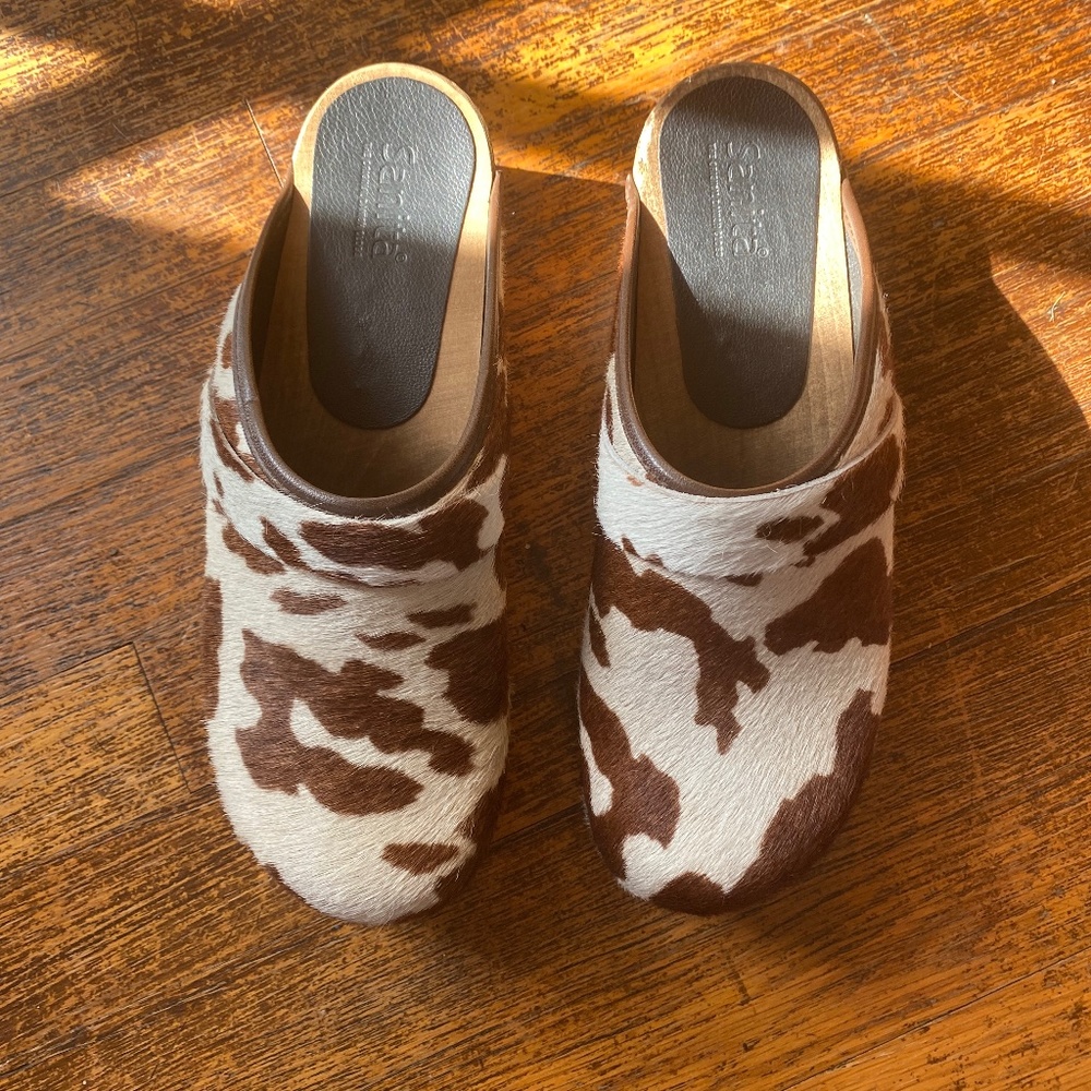 Sanita 'Brown Cow' Danish Clogs